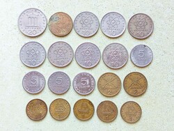 Görögország 20 db Különböző Érme 1 2 5 10 20 Drachma 1976-1994