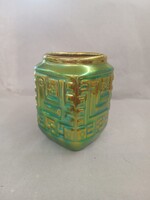 Zsolnay art deco eozin váza. Nádor J. Terve
