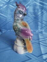 Retró porcelán kakadu parfüm lámpa. ( 1960 - 70 ) Eredeti Német darab