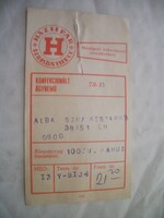 Háziipari Szövetkezet Szombathely konfekcionált ágynemű függőcímke