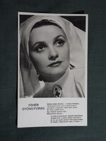 Képeslap,film,mozi,művészet,Tempo dalosképek,Rácz Vali színésznő,1940-