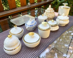 Antik régi porcelán cukortatók gyűjtemény Thomas Weimar Porzellan Seltmann Weiden Eschenbach