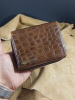 Rikta Olasz vintage luxus Gattinoni Jeans eredeti bőr pénztárca