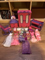 Retro fa baba bútorok és Barbie kiegészítő! 1ft nmá.!