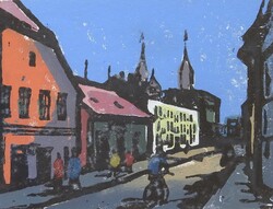 (N) Gera Éva (1923 – 1996) : Kisvárosi utca