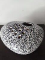 Iparművészeti, kerámia kavics váza  /ikebana váza /