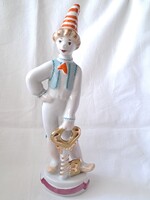 Extrém ritka,gyűjtői! Szovjet Kijevi/Korosten "Buratino" / Pinokkió az aranykulccsal porcelán figura