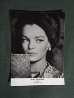 Képeslap,Magyar,film,mozi,művészet,trafik fotó,Romy Schneider osztrák-francia színésznő,1970-