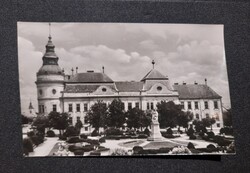 1960 Szentes Fő-tér részlet Postatiszta