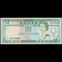 Fidzsi-szigetek / Fiji 2 Dollars 1988 P-87 QE II UNC