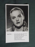 Képeslap,film,mozi,művészet,Tempo dalosképek,Tolnay Klári színésznő,1940-