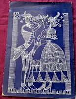 Étlap külső borítással Hotel Mátra Rstauránt Gyöngyös 1981