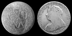 E 3687 Egyesült Királyság (Anglia) 1 ezüst florin 1895 Victoria