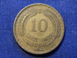 Chile 10 Centesimos 1964