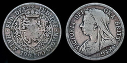 E 3651 Egyesült Királyság (Anglia) ezüst ½ crown 1900 Victoria