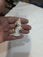 Aquincum porcelán kutya figura