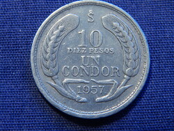 Chile 10 Pesos 1957