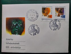 FDC - 1992. EUROPA: AMERIKA FELFEDEZÉSÉNEK 500. ÉVFORDULÓJA