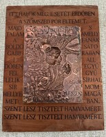 Melocco Miklós: Csokonai-plakett, 1977