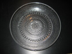 Retro, vintage rarity: Littala Nuutajärvi Kastehelmi glass tray Oiva Toikka