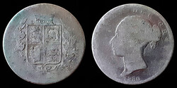 E 4012 Egyesült Királyság (Anglia) ezüst ½ crown 1880 Victoria