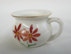 Aquincumi porcelán csupor virágos mini csésze bögre