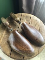 Vintage Wooden Shoe Tree Pair with BALLY Marking