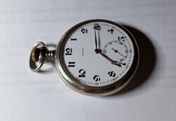 Zenith antik zsebóra – Hibátlan arab számos porcelán számlap (96g)