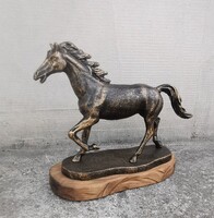 Bronzed iron horse