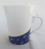 Hollóházi porcelán kávés bögre