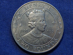 Guernsey 2 Font 1989 Angliai királyok - I. Henrik RR! Alacsony veretszám, 10.000 darab