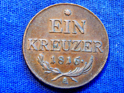 Ausztria I. Ferenc Ein Kreuzer (1 Krajcár) 1816 A