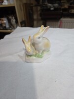 Hollóházi porcelán nyuszi figura