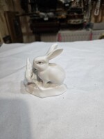 Hollóházi porcelán nyuszi figura