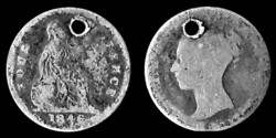 E 4411 Egyesült Királyság (Anglia) ezüst 4 pence (groat) 1846 Victoria