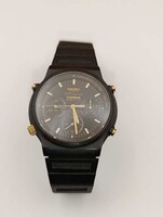 1983 GYÖNYÖRŰ! Seiko 7A28-7060 FEKETE! TITANIUM Sports 150 óra első chronográf vintage