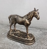 Bronzed iron horse