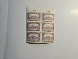 1921/23 10 Korona Parlament bélyeg 6-os összefüggés **