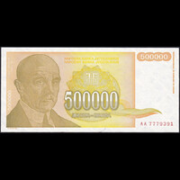 Jugoszlávia 500.000 Dinara 1994 P-143 UNC