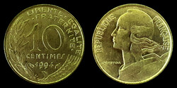 E 4923 Franciaország 10 centimes 1994