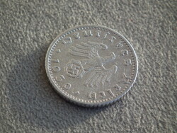 Németország, horogkeresztes birodalmi 50 Pfennig (Reichspfennig), 1939 F