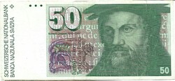 50 frank francs franken 1986 signo 59. Svájc