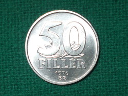 50 Fillér 1976 ! Nem Volt Forgalomban ! Verdefényes !