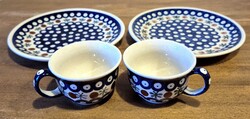 Zakłady Ceramiczne Bolesławiec kerámia készlet (166A minta) – 2 főre