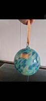 Joska kristall 10 cm átmérőjű, hibátlan, szájjal fújt üveggömbje