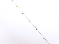 Colorful Gem Silver Anklet (Zal-Ag212191)