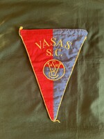 VASAS SC nagyméretű hímzett sport zászló dedikálva 1993 (E0017)