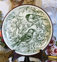 Pavesi Tognana Porcelán tányér, Reggeli barátok sorozatból, mely a nagy pirókokat ábrázolja