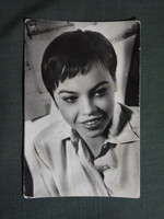 Képeslap,Szerbia,film,mozi,művészet,Leslie Caron francia színésznő,1960-