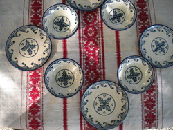 Glazed ceramic 4-person breakfast set by Szász Endre Zalaegerszeg